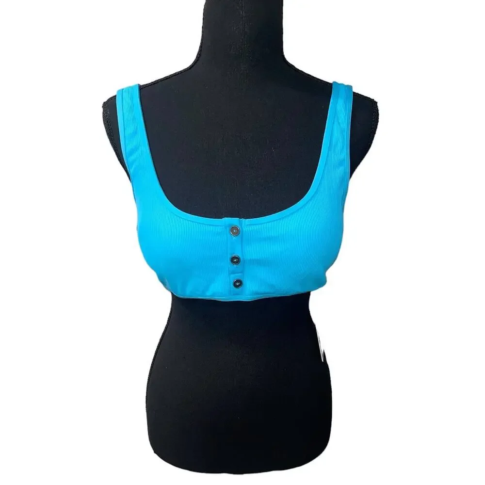 NWT! L*Space Robbie Aqua Bikini Swim Beachy Top - Size XL